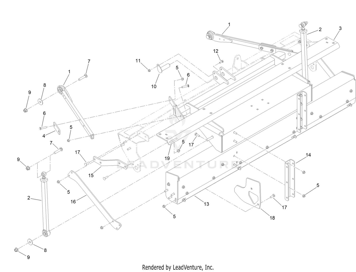 Lift and Deck Components Assembly