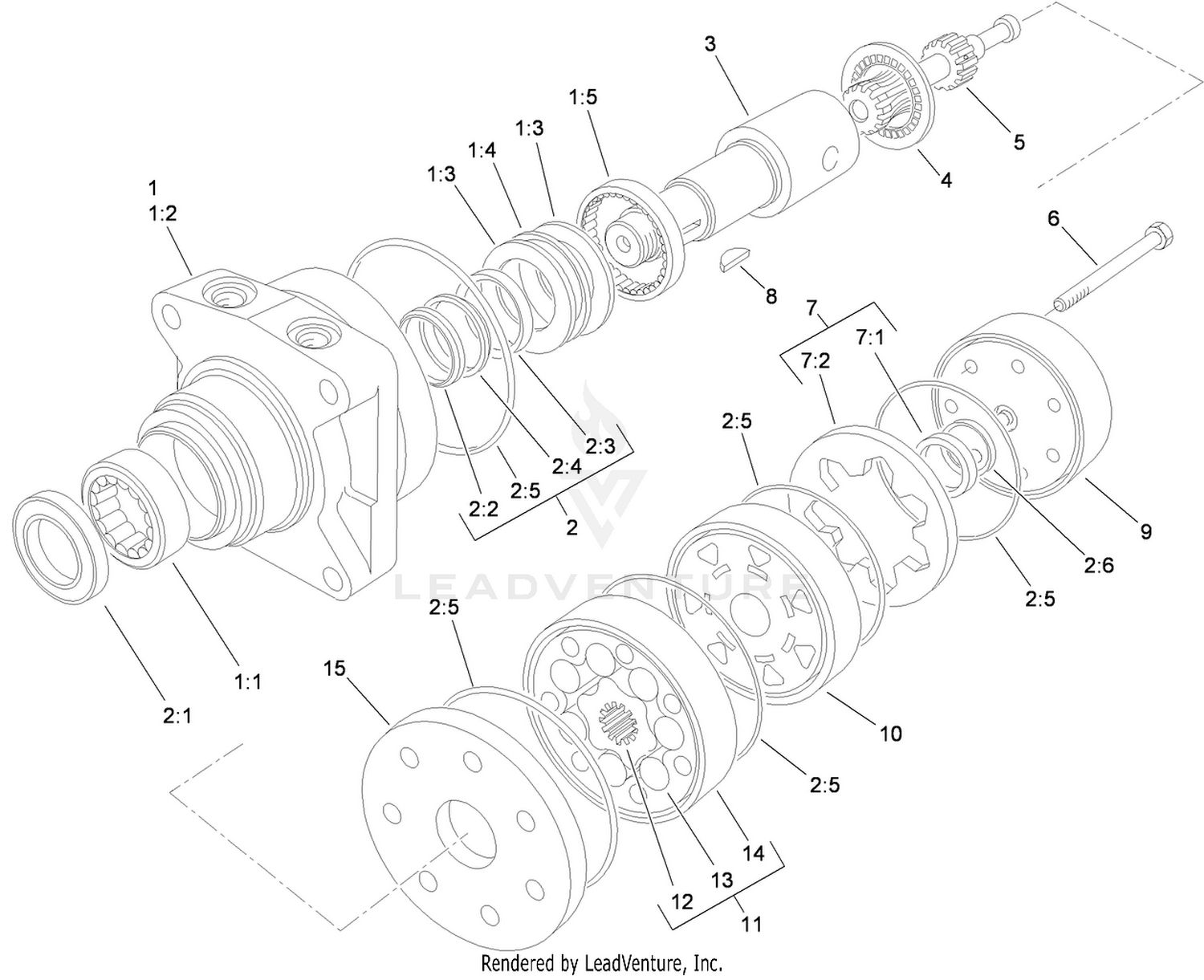Hydraulic Motor Assembly No. 97-3055