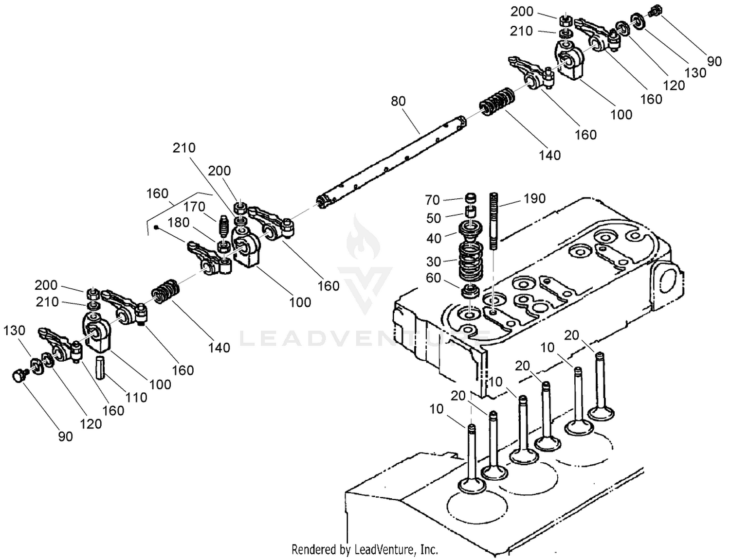 Valve and Rocker Arm Assembly