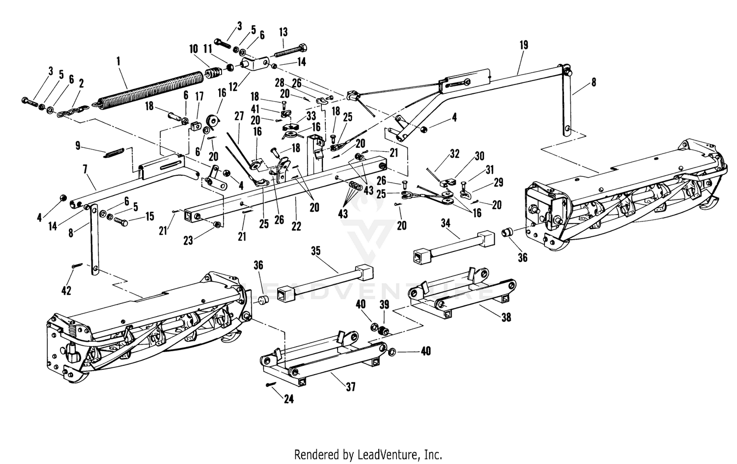 5 Unit Counterbalance Arm Parts List