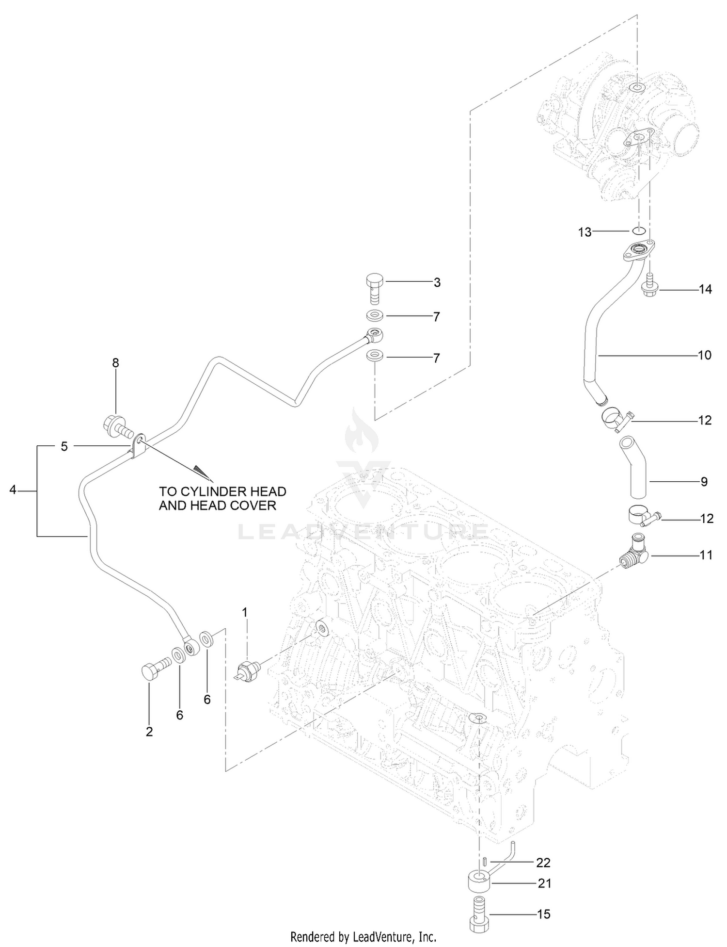 Lubrication Oil Line Assembly