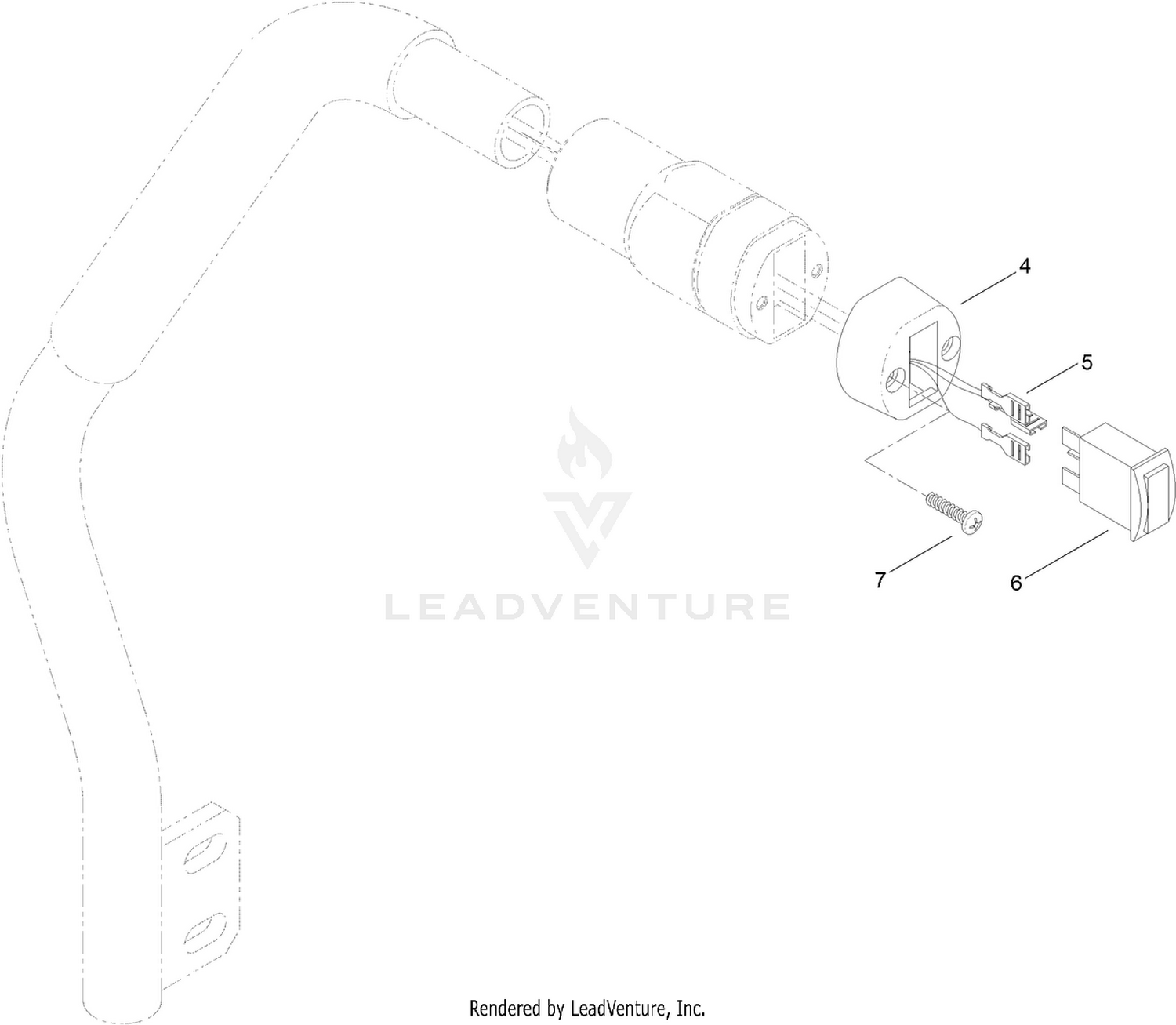 RH Lever Assembly No. 125-2687