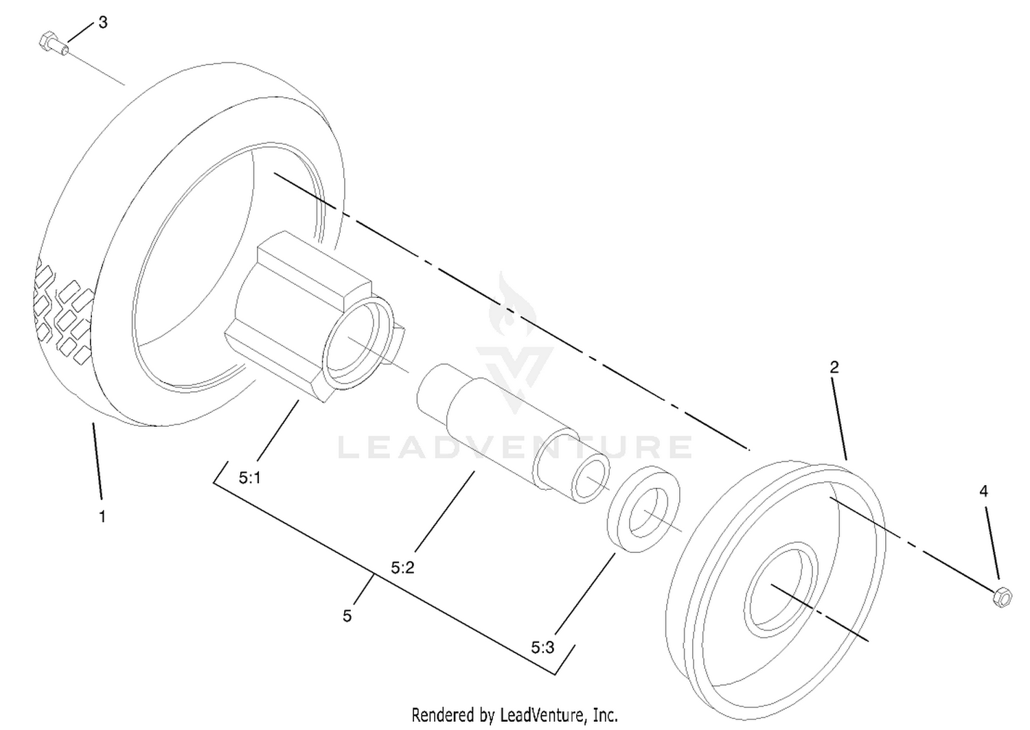 Wheel and Tire Assembly No. 100-2870