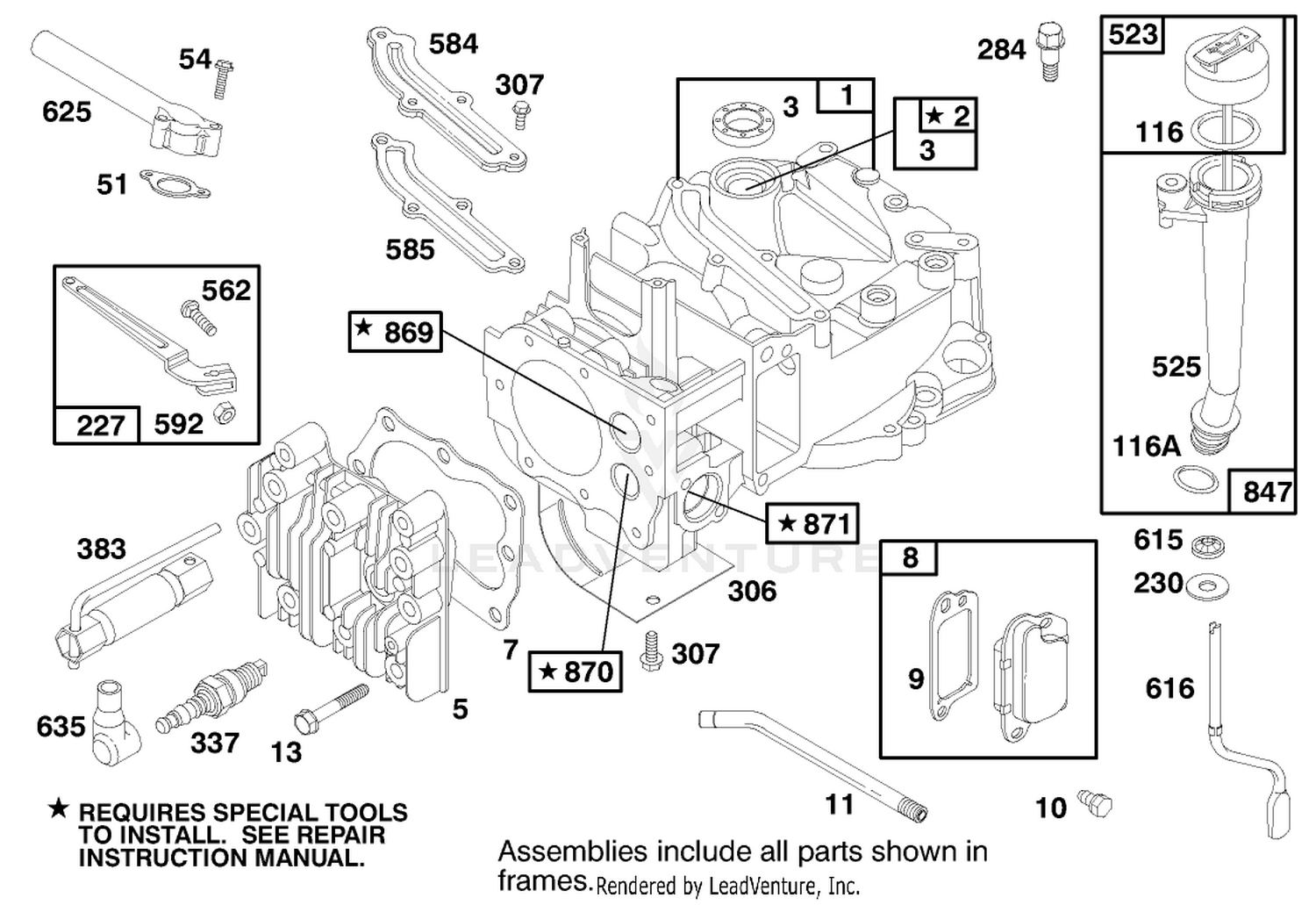 Engine Briggs  Stratton Model 12f802-1750-E1