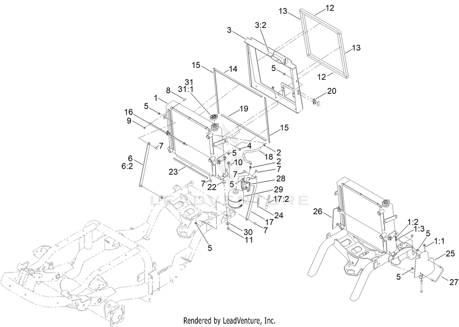 Radiator/Oil Cooler Assembly