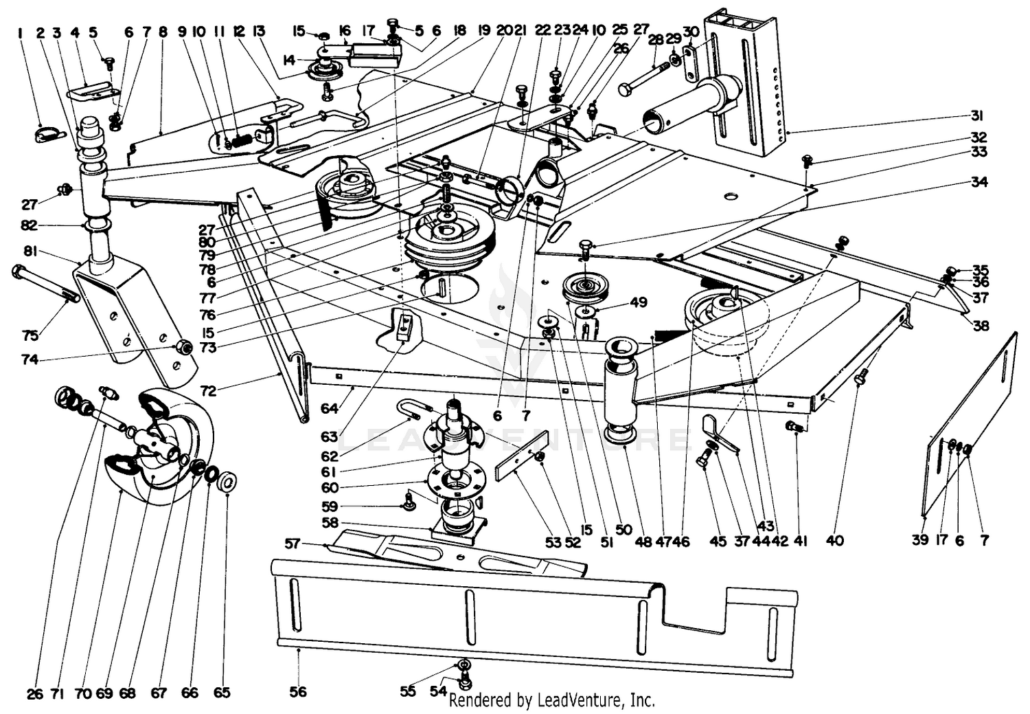 60" CUTTER HOUSING ASSEMBLY