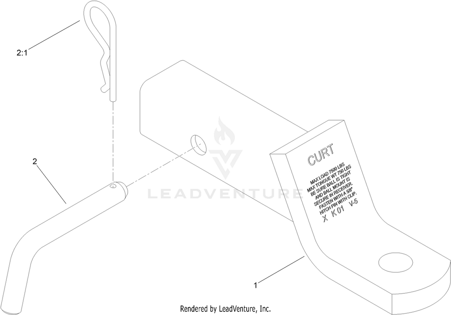 2in Receiver Draw Bar Assembly