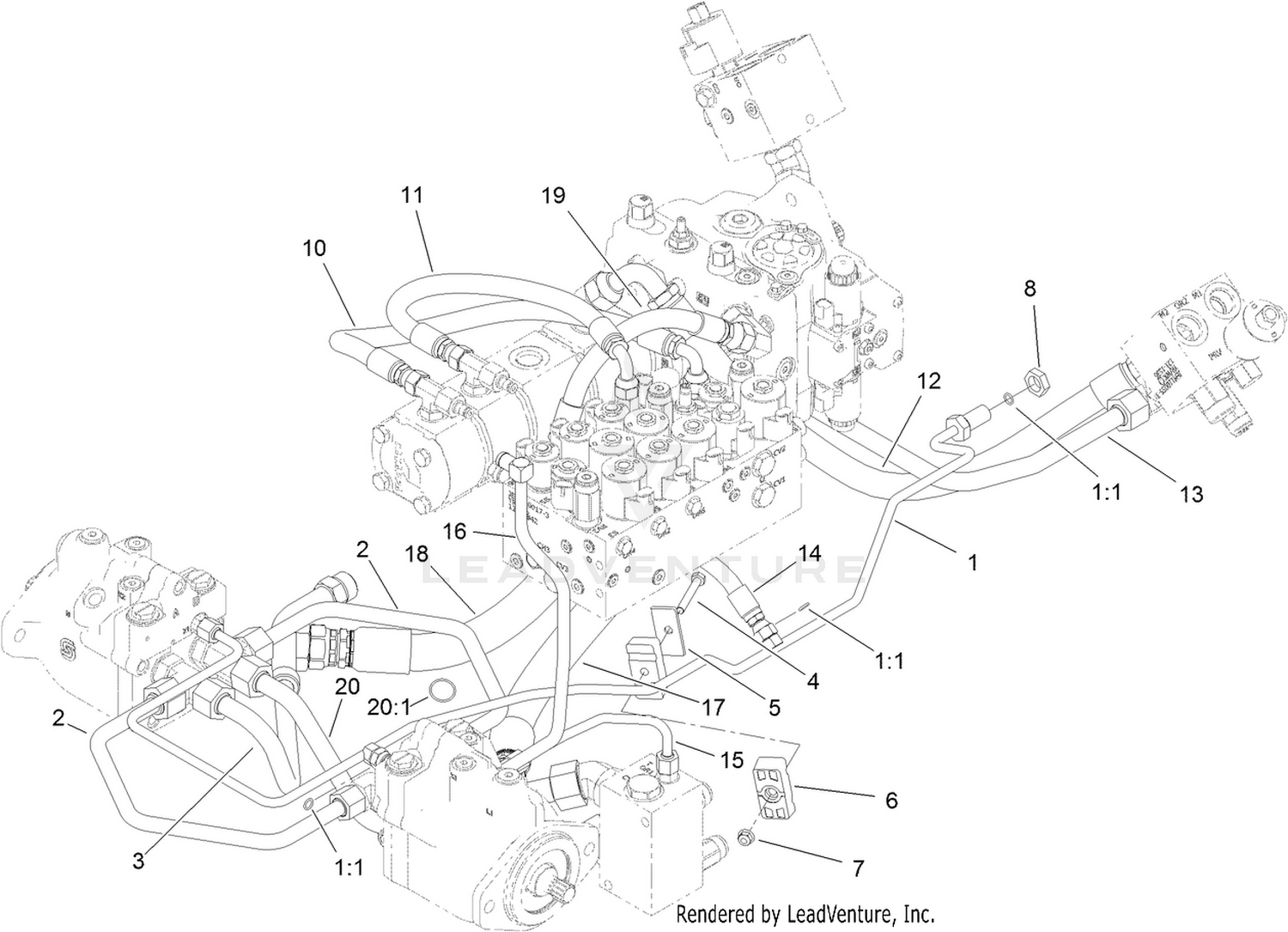 Traction Hydraulic Assembly