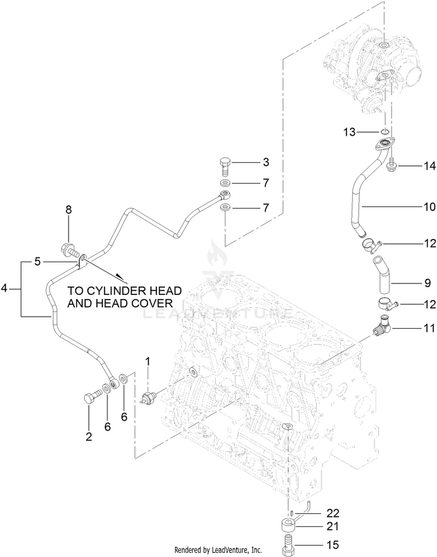 Lubrication Oil Line Assembly