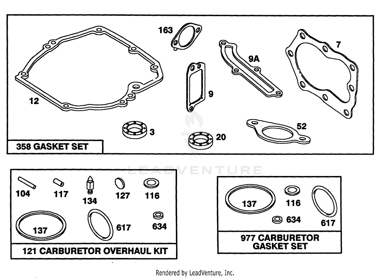 Engine Briggs  Stratton Model 124702-3115-01 7