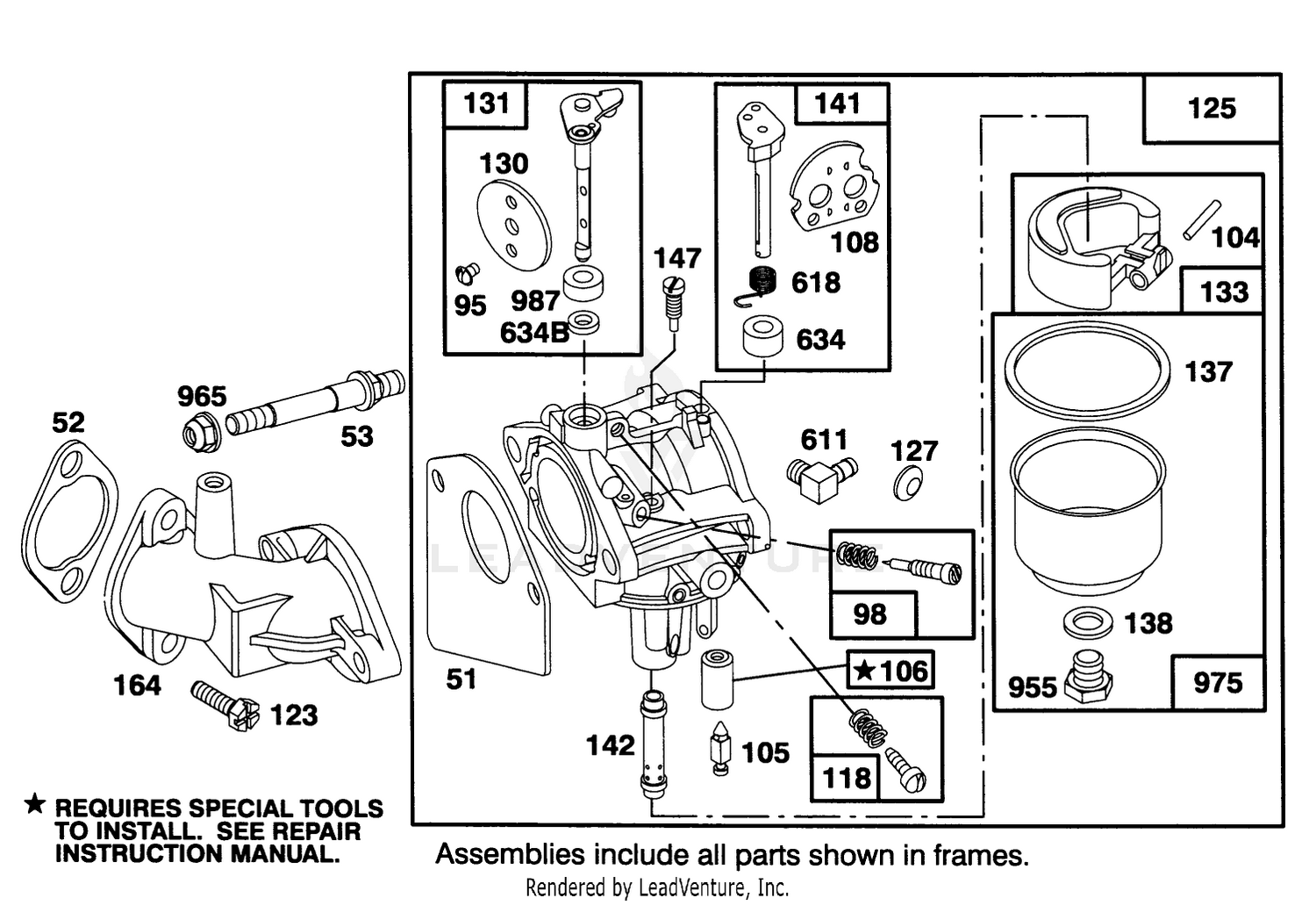 Engine Briggs  Stratton Model 283707-0156-01 3