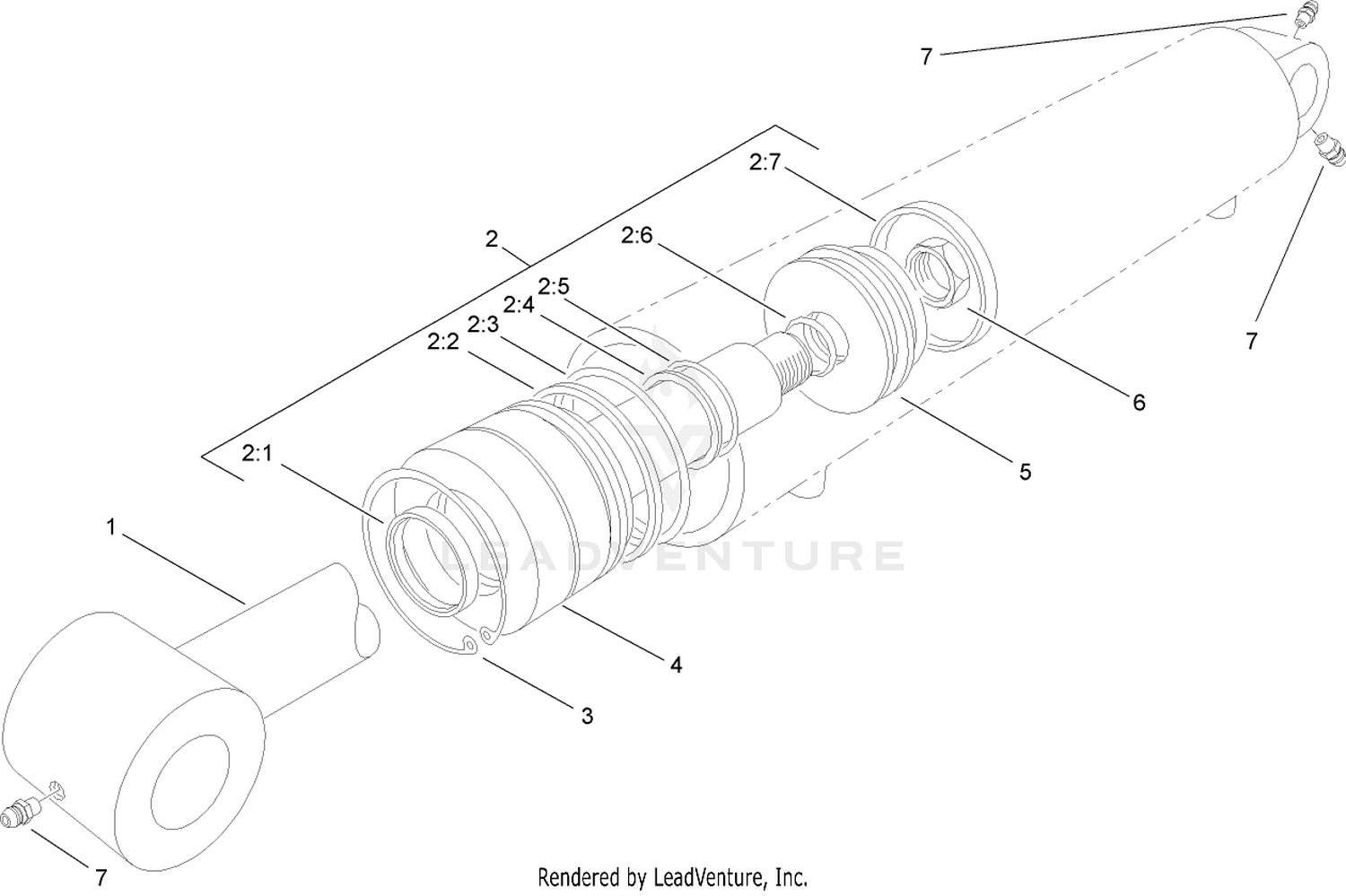 Hydraulic Cylinder Assembly No. 92-4971