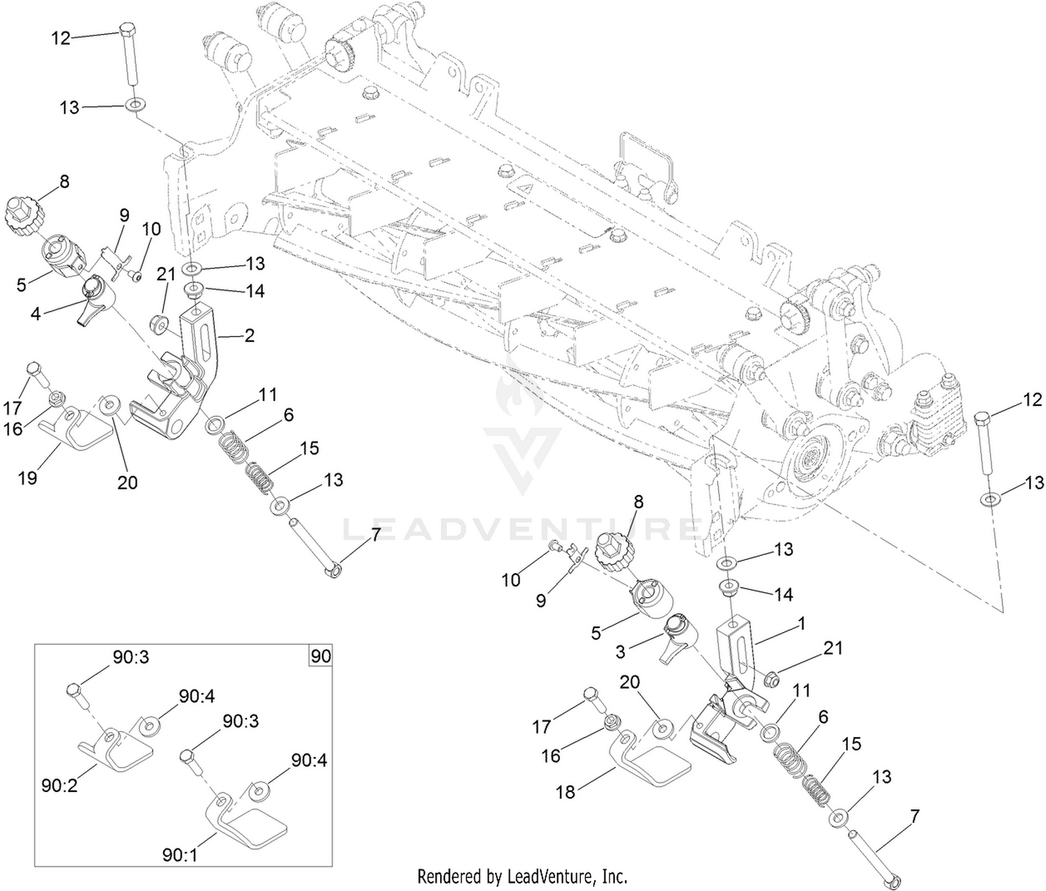 Groomer Quick Up Assembly