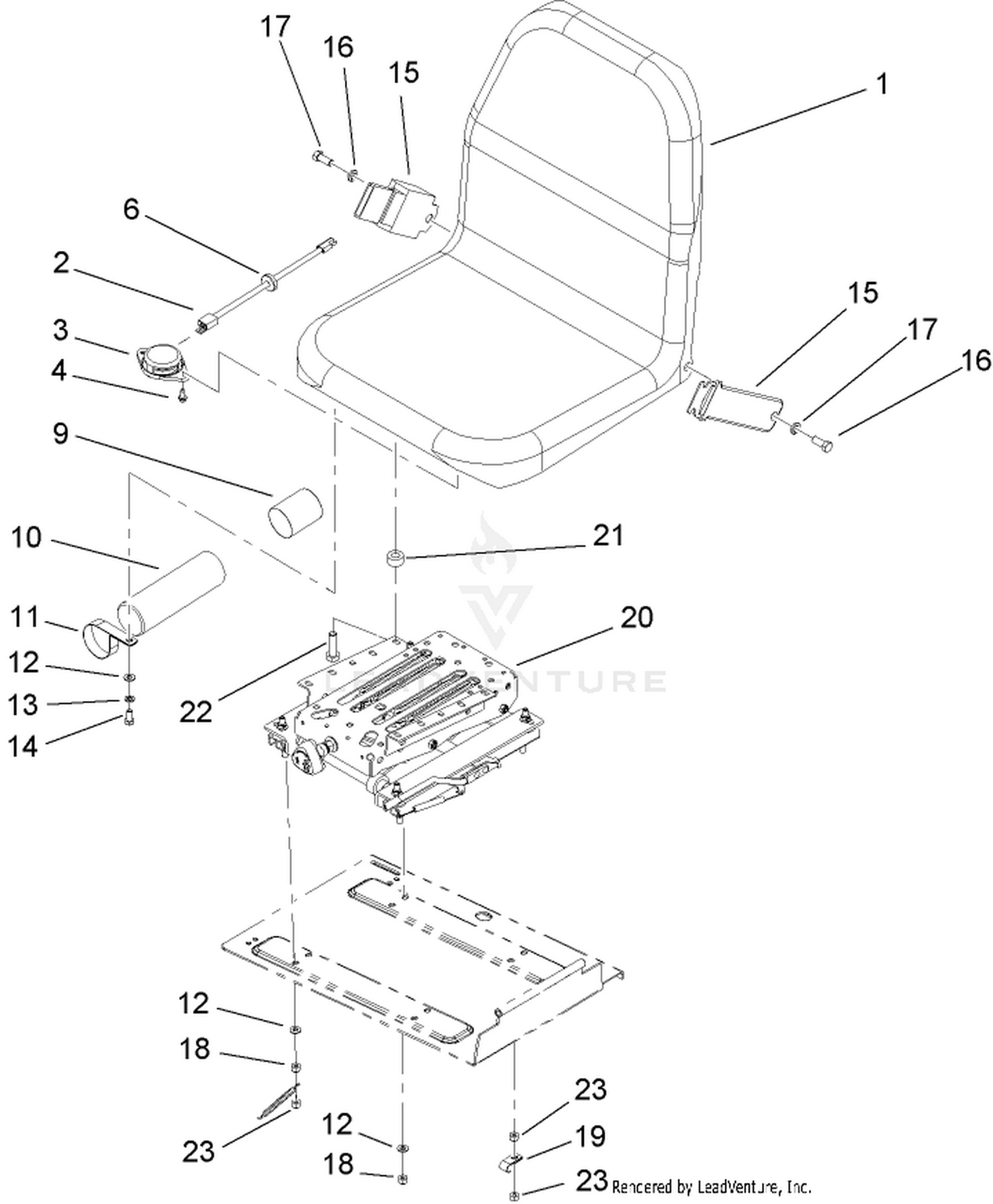 Seat and Suspension Assembly