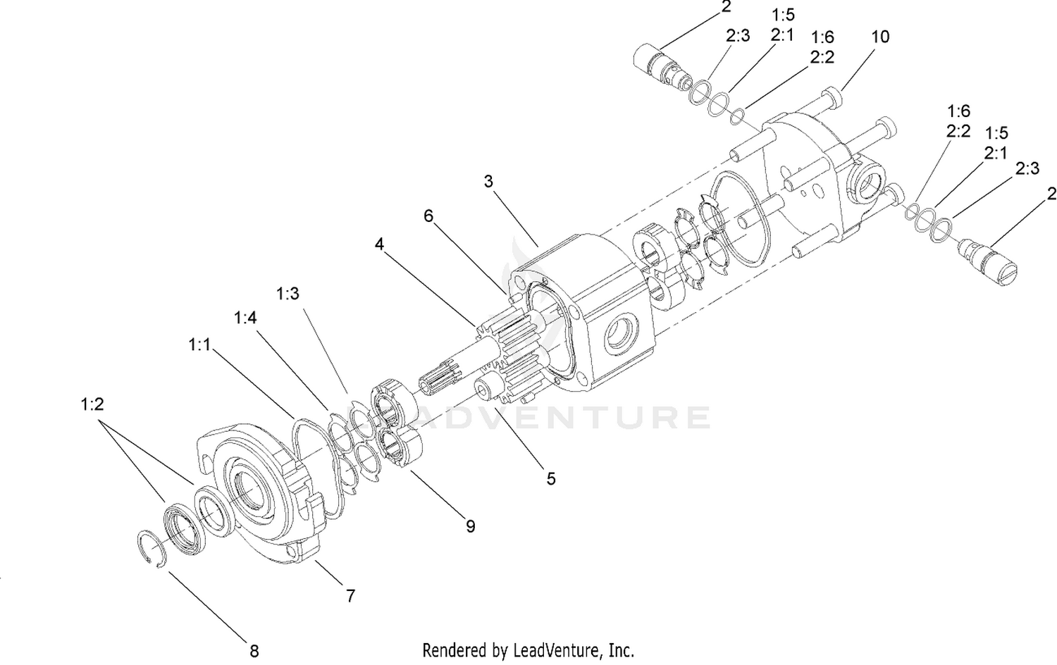 Hydraulic Motor Assembly No. 108-1447