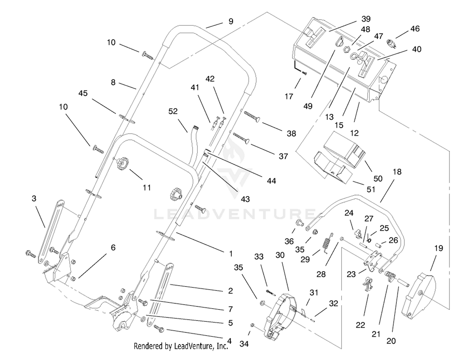 Handle Assembly (model No. 20466 Only)