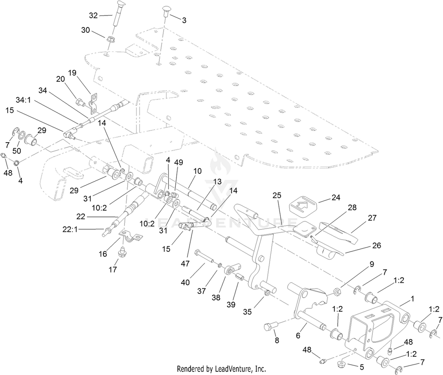Traction Pedal Assembly