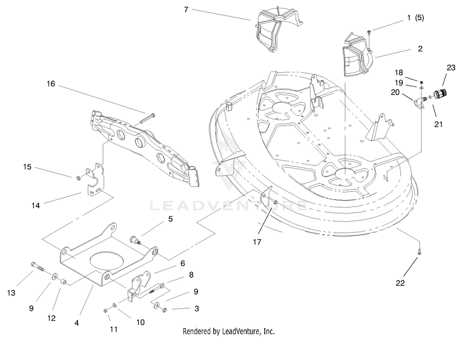 Suspension Assembly (38" Cutting Unit)