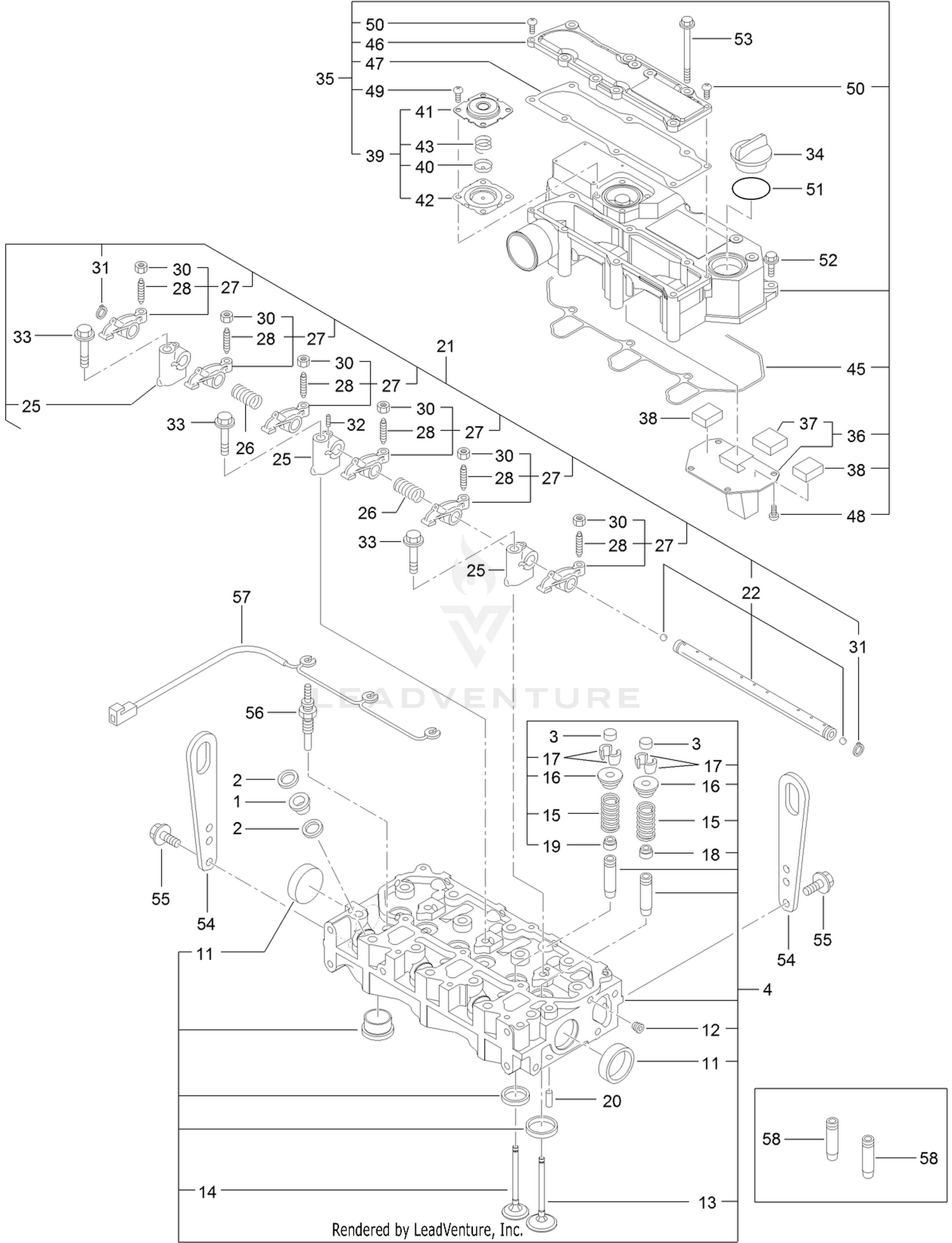 Cylinder Head and Cover Assembly