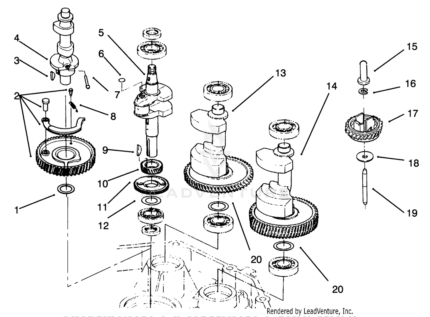 Crankshaft  Camshaft Assembly
