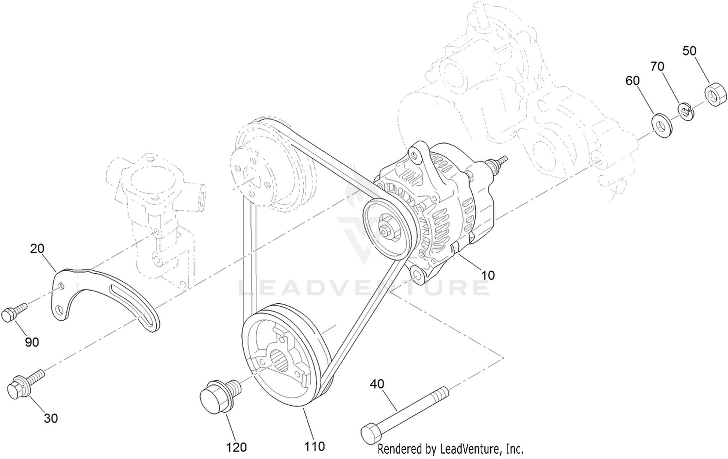 Alternator and Pulley Assembly