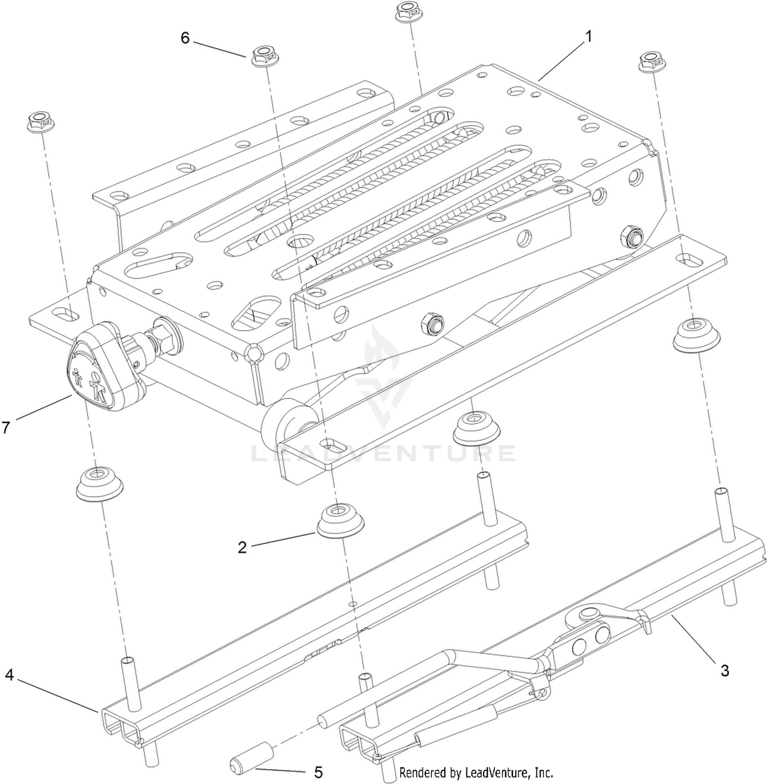 Seat Suspension Assembly No. 110-9730