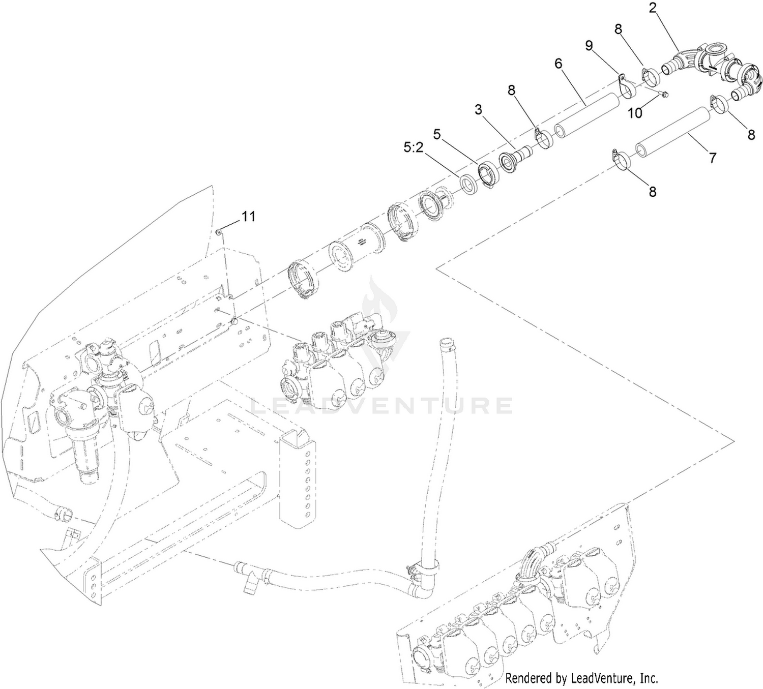 Flow Meter and Connection Manifold Assembly