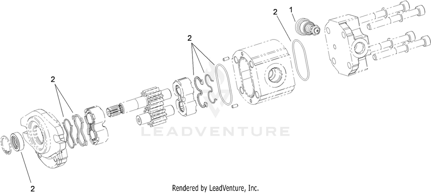 Hydraulic Gear Pump Assembly No. 112-9542