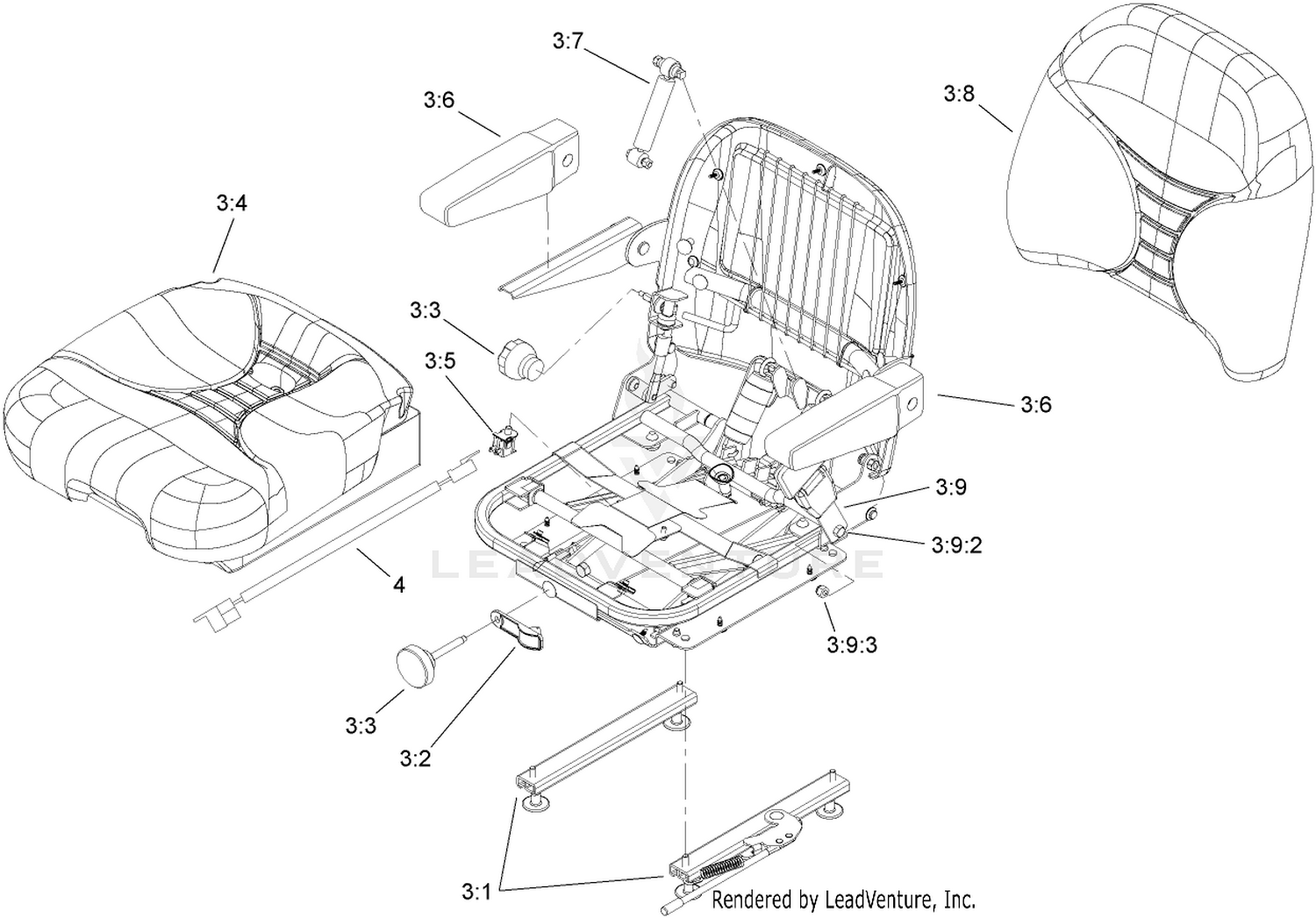 Supension Seat Kit Assembly