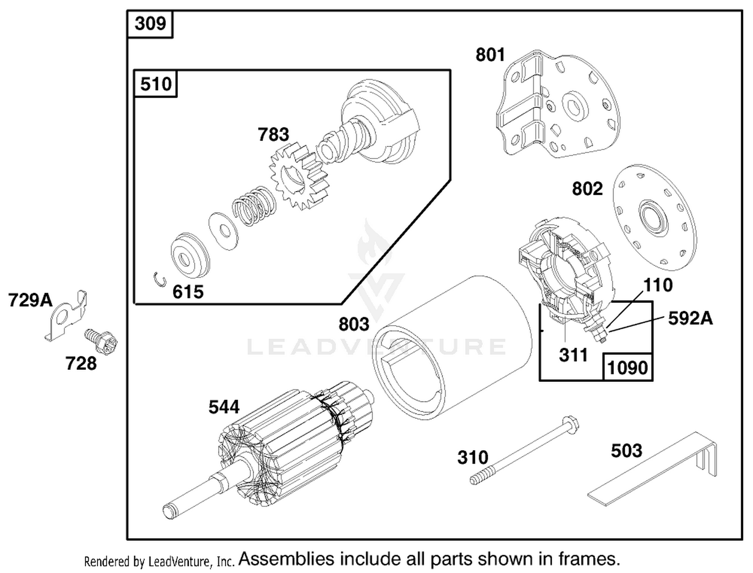 Engine Briggs  Stratton Model 28m707-1182-E1 8