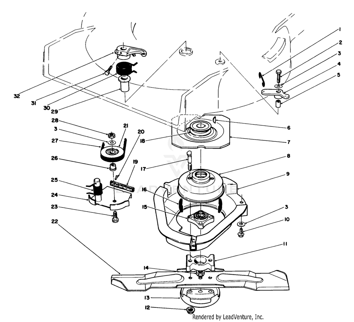 Blade Brake Clutch Assembly