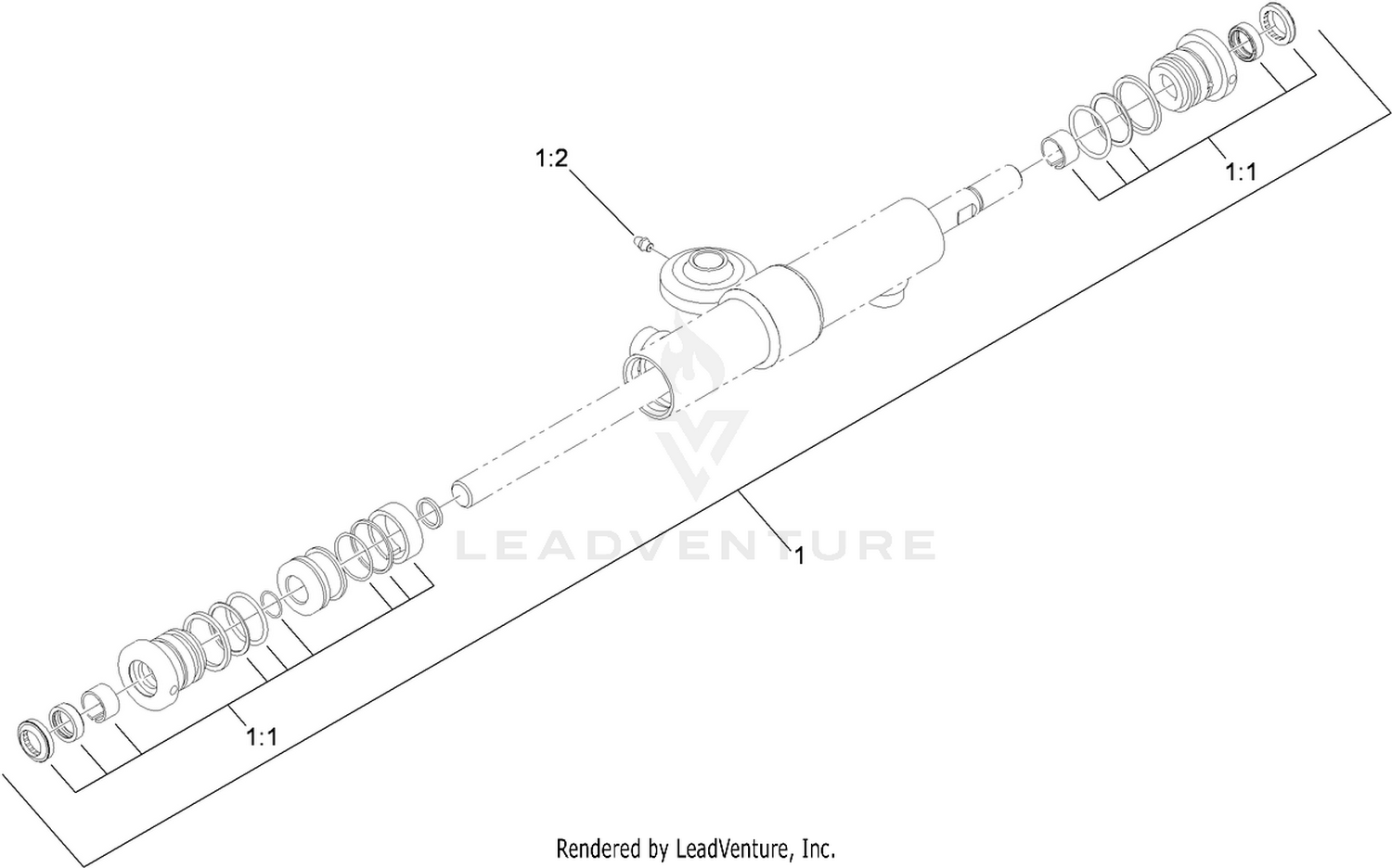 Hydraulic Cylinder Assembly No. 115-3272