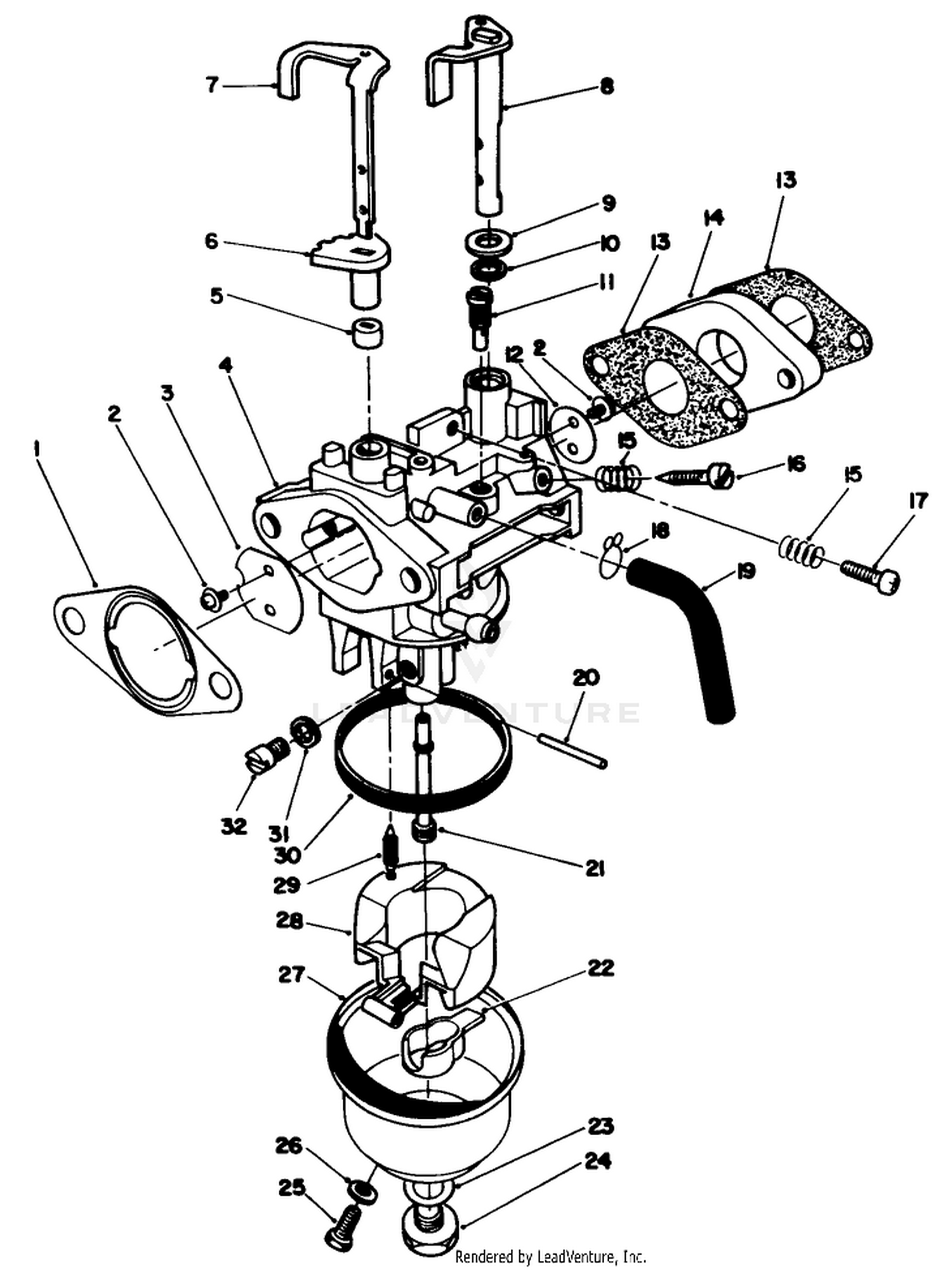 Carburetor Assembly (model No. Vml0-2)