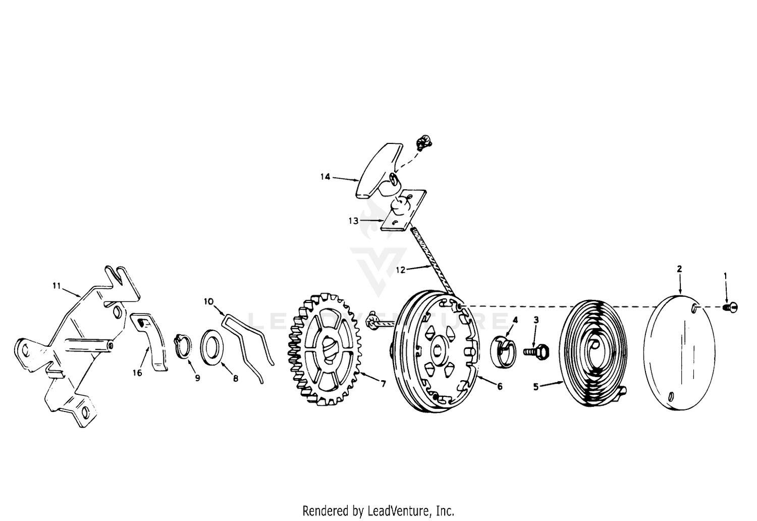 Rewind Starter No. 590450a