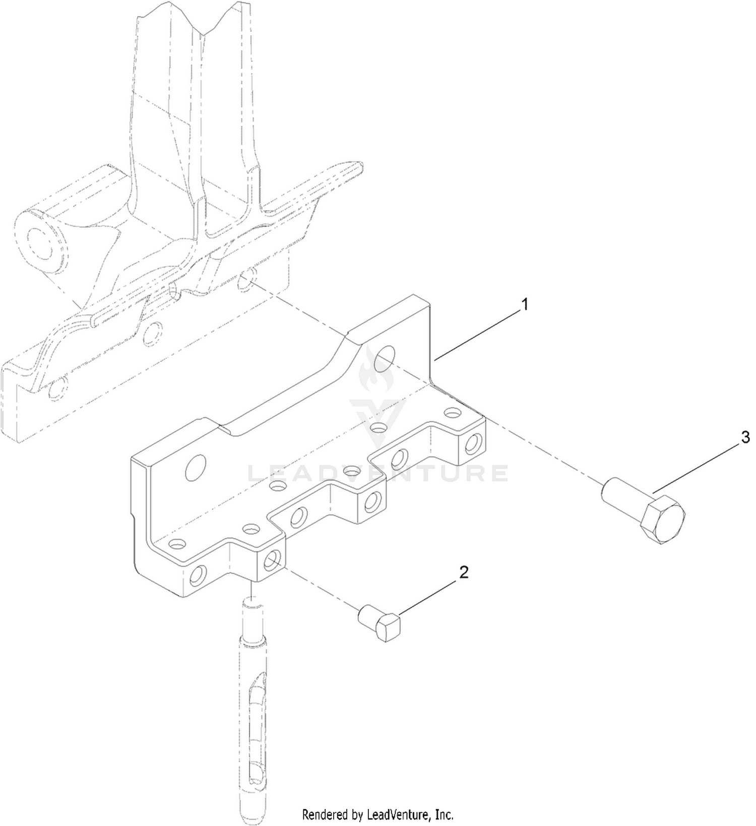 Mini Tine Head, 1 Row of 6 Assembly  (Model 09737)