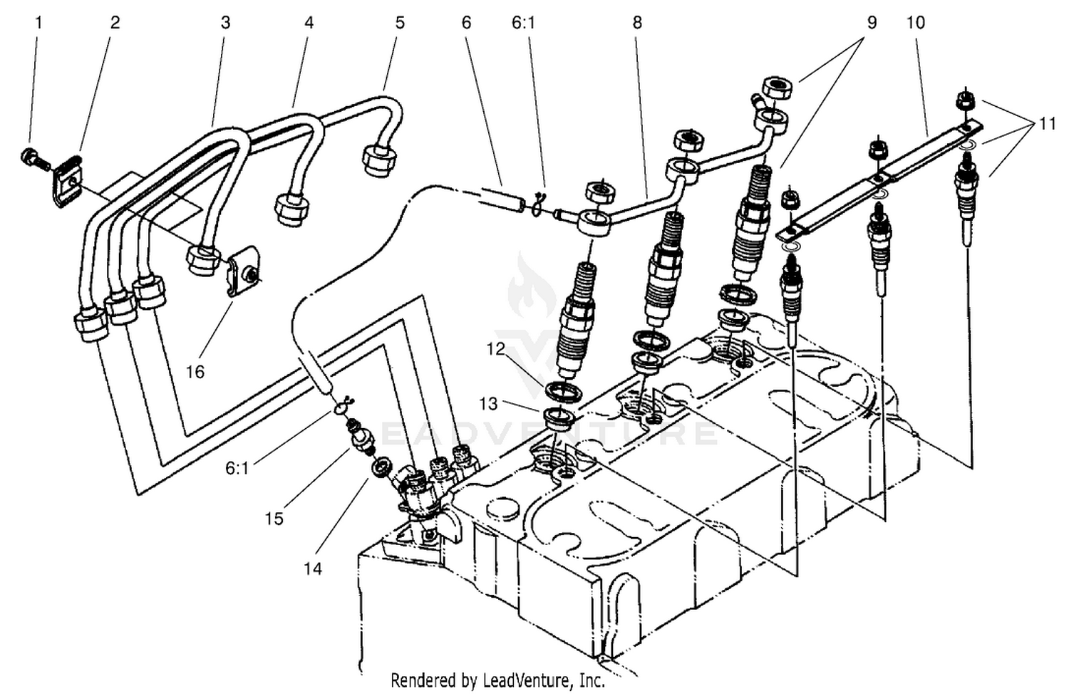 Nozzle Holder and Glow Plug Assembly