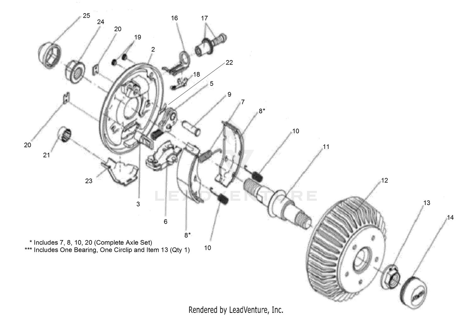 Axle Assembly No. 111-9901