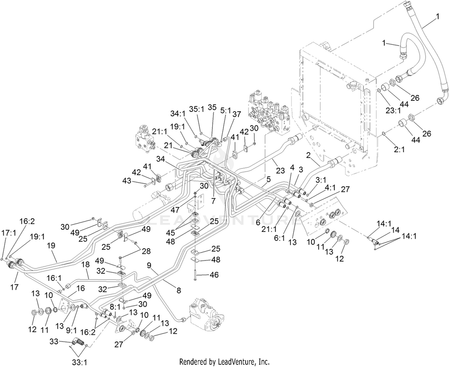 Hydraulic Mow Circuit Assembly
