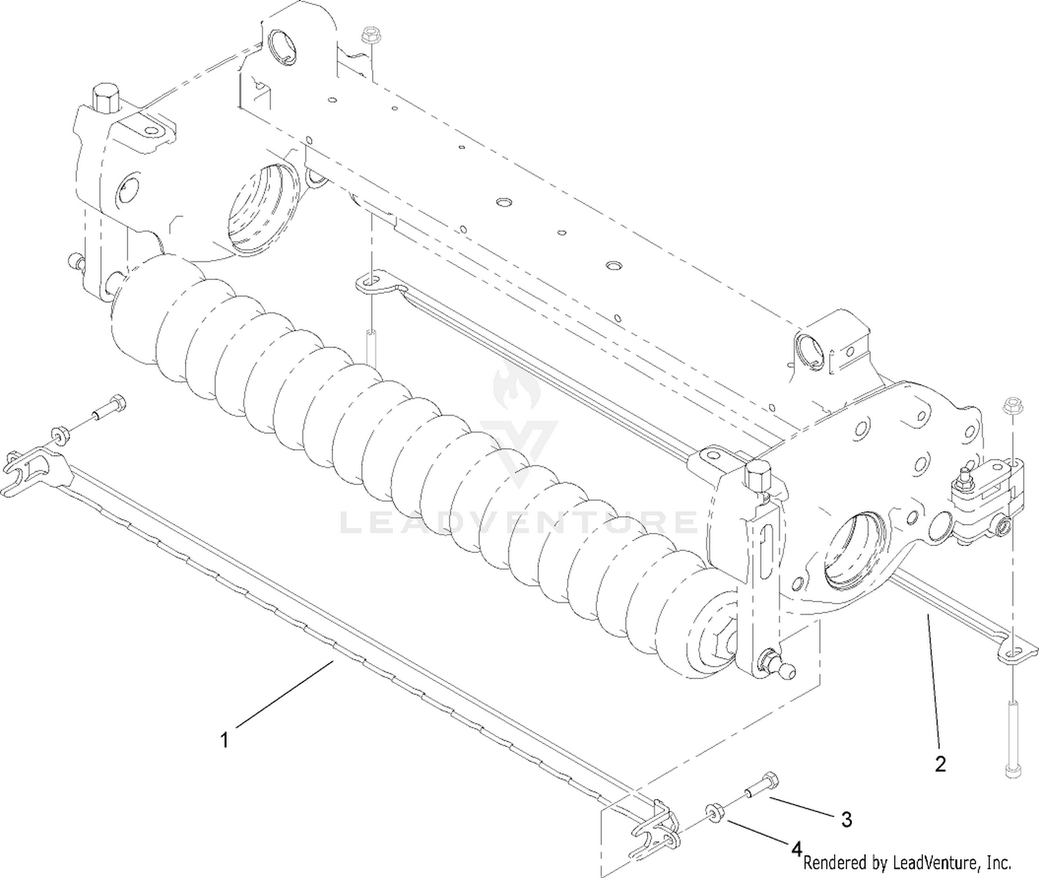 Roller Scraper Assembly No. 107-9561