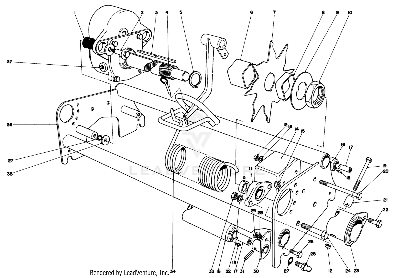 Spiker Attachment Model No. 04420 Frame Assembly (optional)