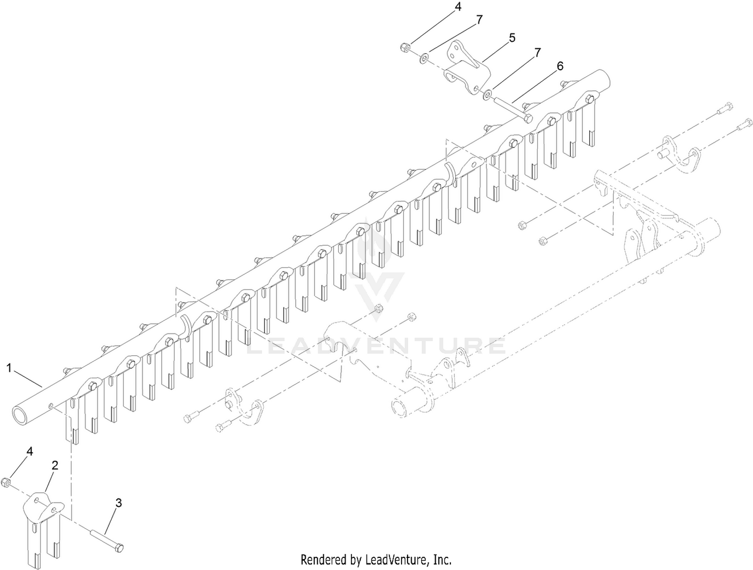Carbide Tine Toolbar Assembly