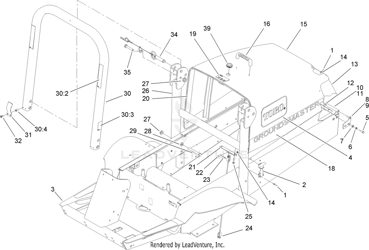 Frame and Hood Assembly