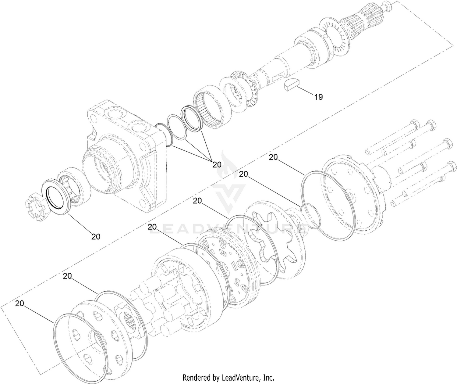 Hydraulic Motor Assembly No. 137-2458