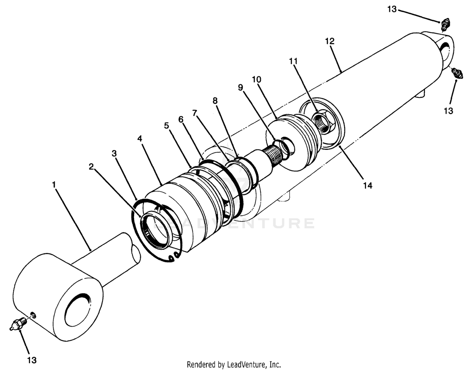 Hydraulic Cylinder Assembly No. 92-4971
