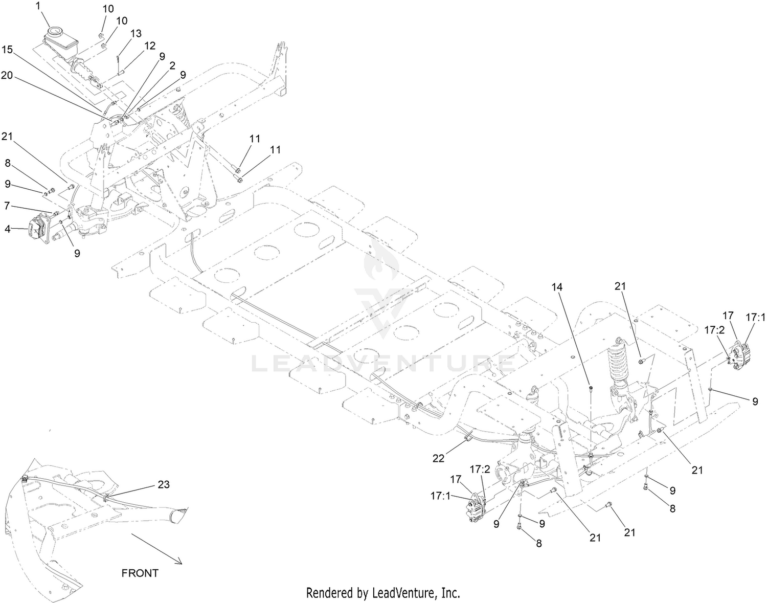 Front and Rear Brake Assembly