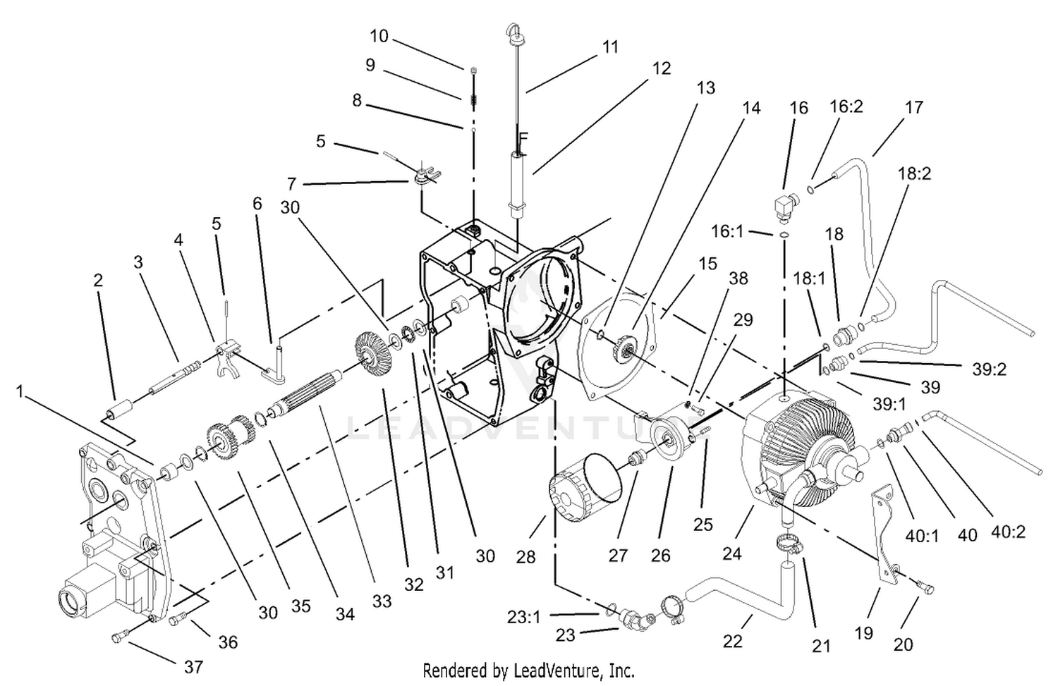 Hydro Transaxle Assembly (continued)