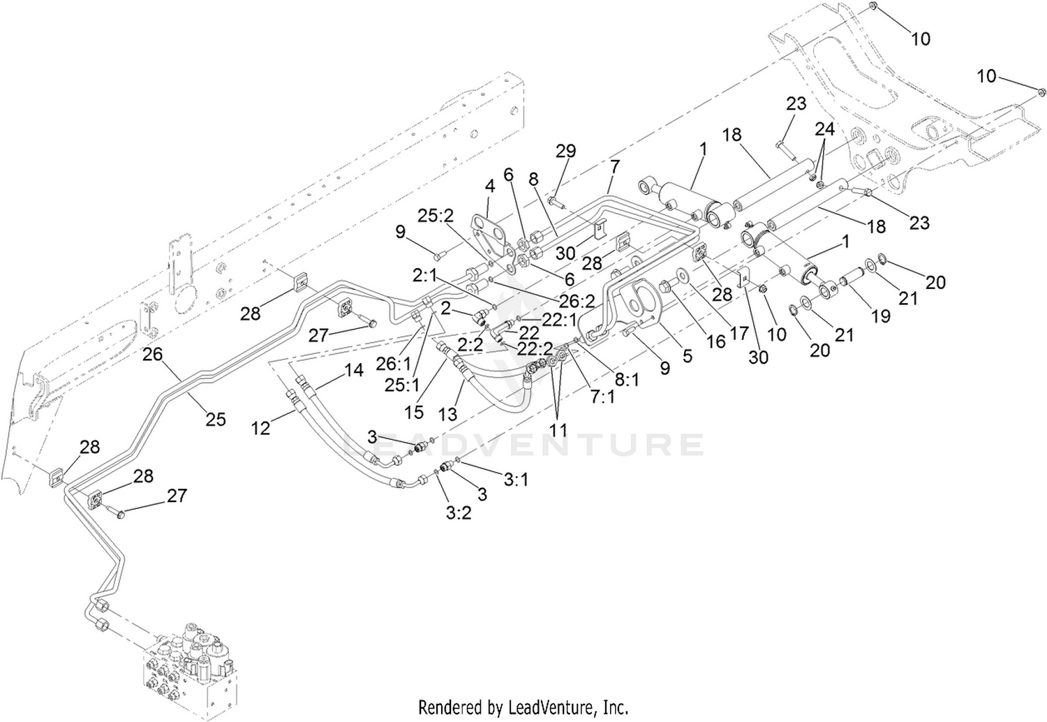 Rear Lift Hydraulic Assembly