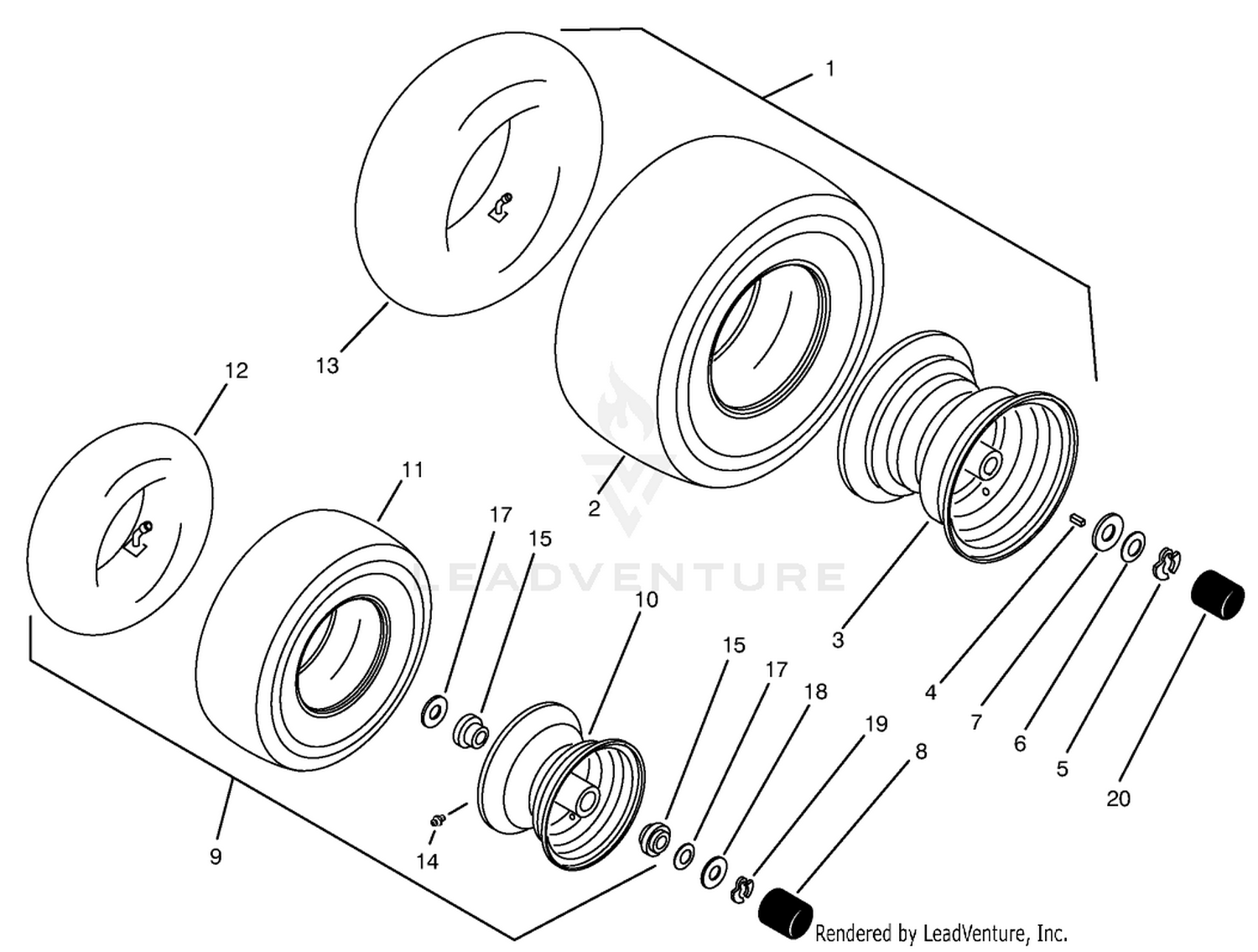 Wheels  Tires Assembly