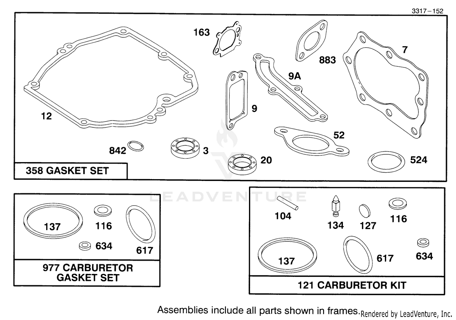Engine Briggs  Stratton Model 127802-0640-01 9