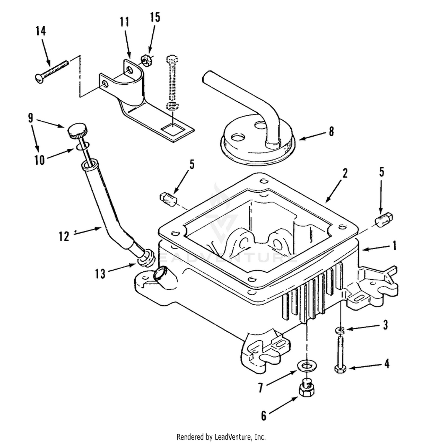 TORO POWER PLUS OIL BASE FILL TUBE AND BRACKET